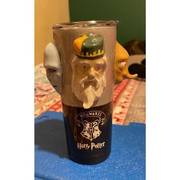 20oz 3D Faces Harry Potter Hogwarts Custom insulated Built Cup One of a kind - Picture 2 of 13